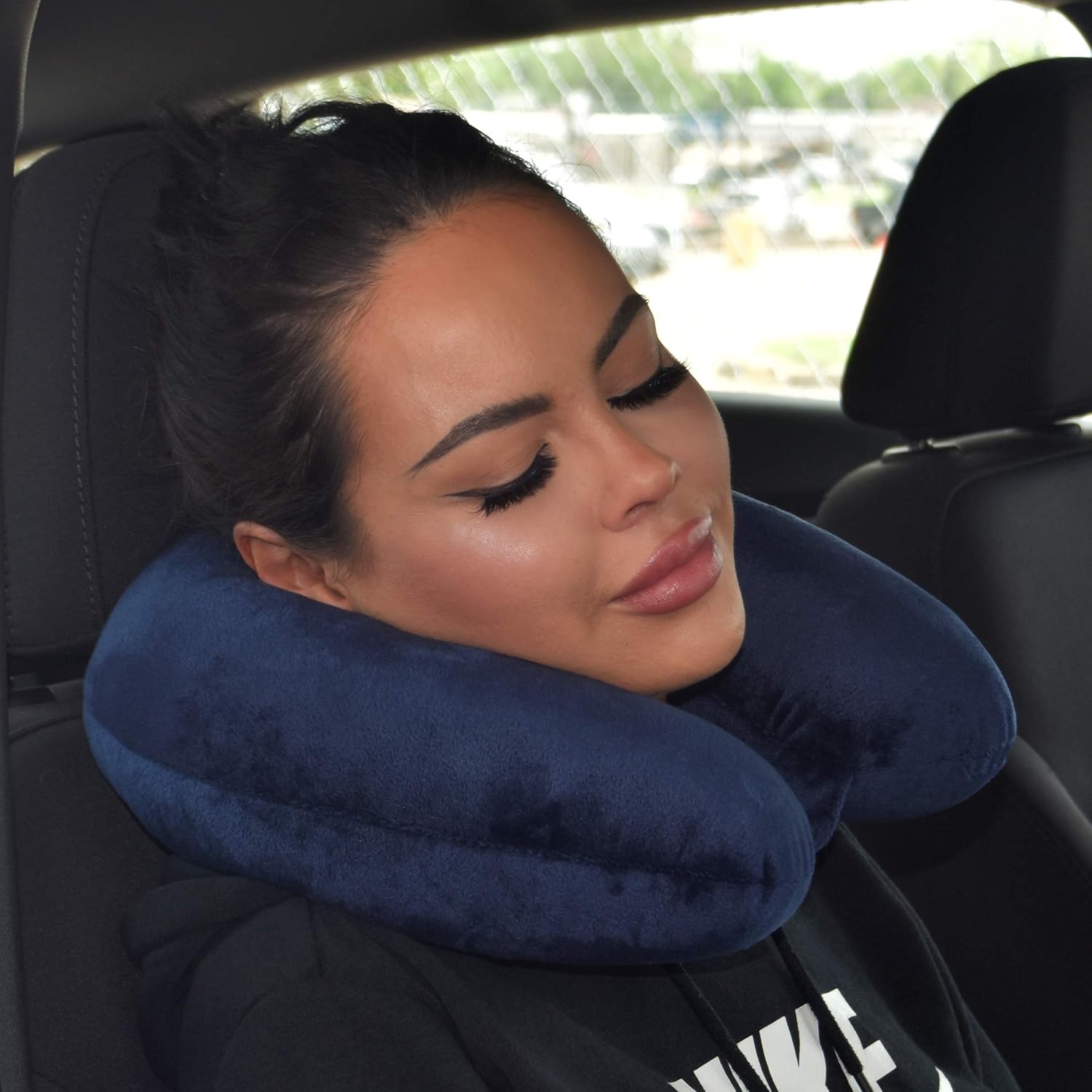 WorldsBest Wolf Essentials Adult Cozy Soft Microfiber Neck Pillow for Travel – Compact, Machine Washable - Perfect for Airplane, Car, or Ho…