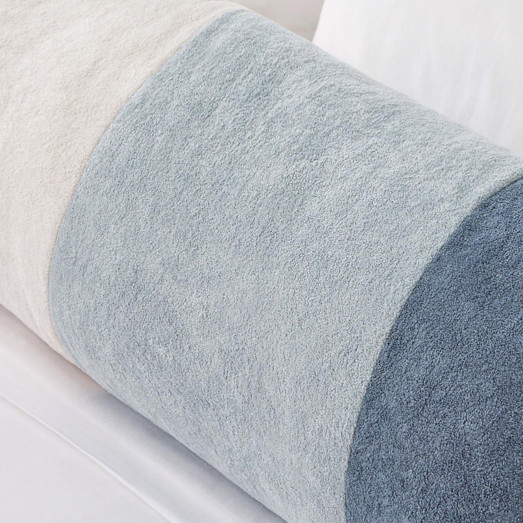 KevinTextile Kevin Textile 14x36 Inch Long Lumbar Cover 1 Pack Three-Colour Patchwork Soft Textured Waterproof Rectangle Cushion Elegant Ac…