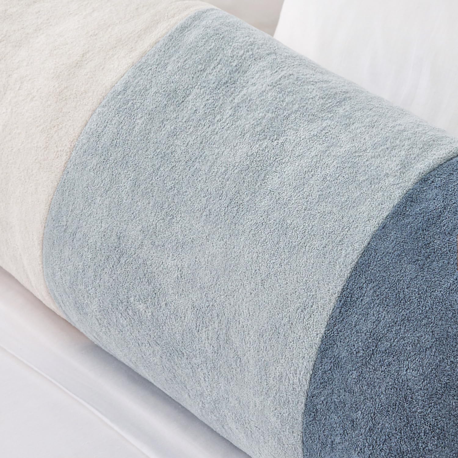 KevinTextile Kevin Textile 14x36 Inch Long Lumbar Cover 1 Pack Three-Colour Patchwork Soft Textured Waterproof Rectangle Cushion Elegant Ac…