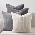 Topfinel 12x12 inch 4 Pack Decorative Throw Pillow Covers, Soft Velvet Modern Double-Sided Designs, Mix and Match for Home Fall Decor…