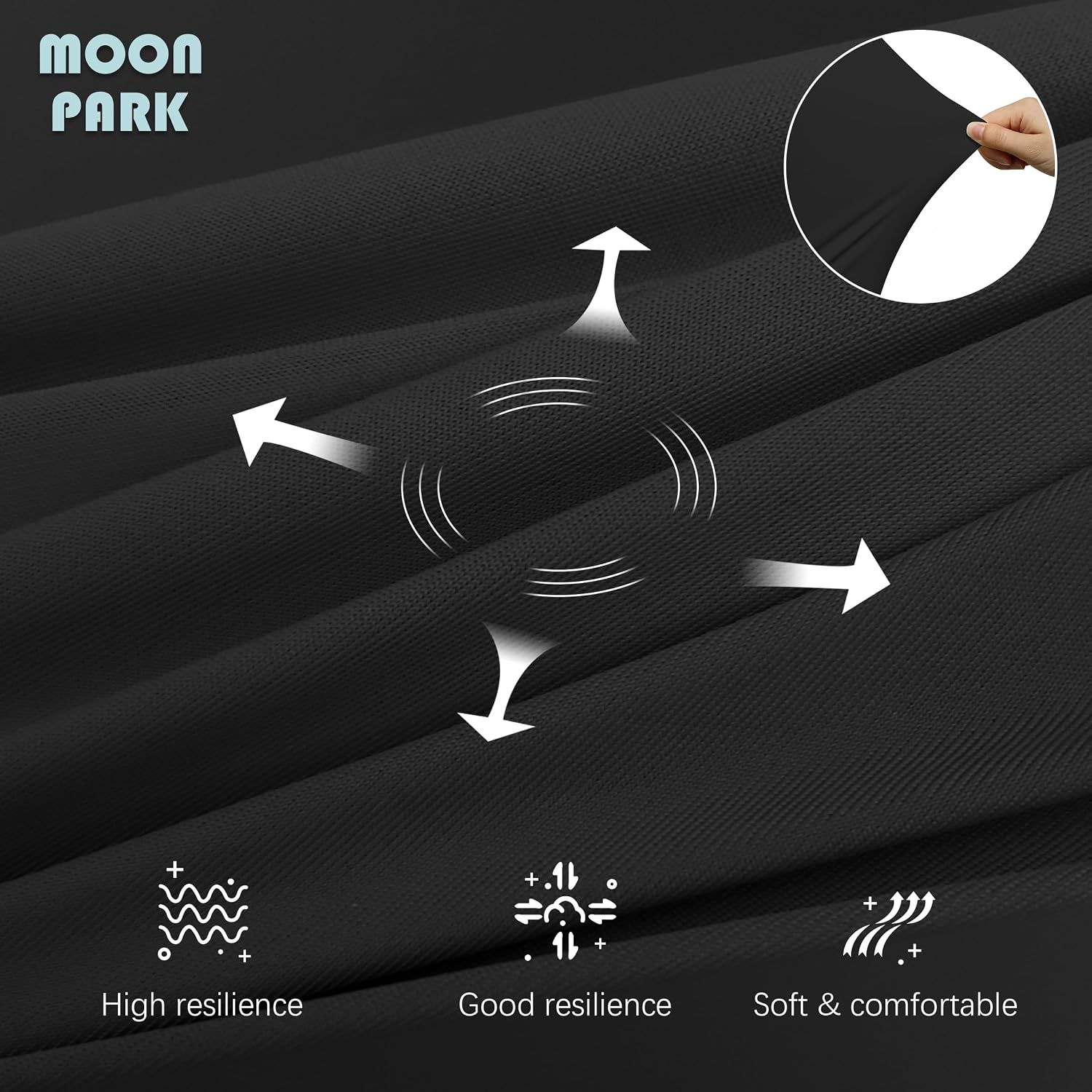 Moonpark MOON PARK Pregnancy Pillows for Sleeping - U Shaped Full Body Maternity Pillow with Removable Cover - Support for Back, Legs, Bell…
