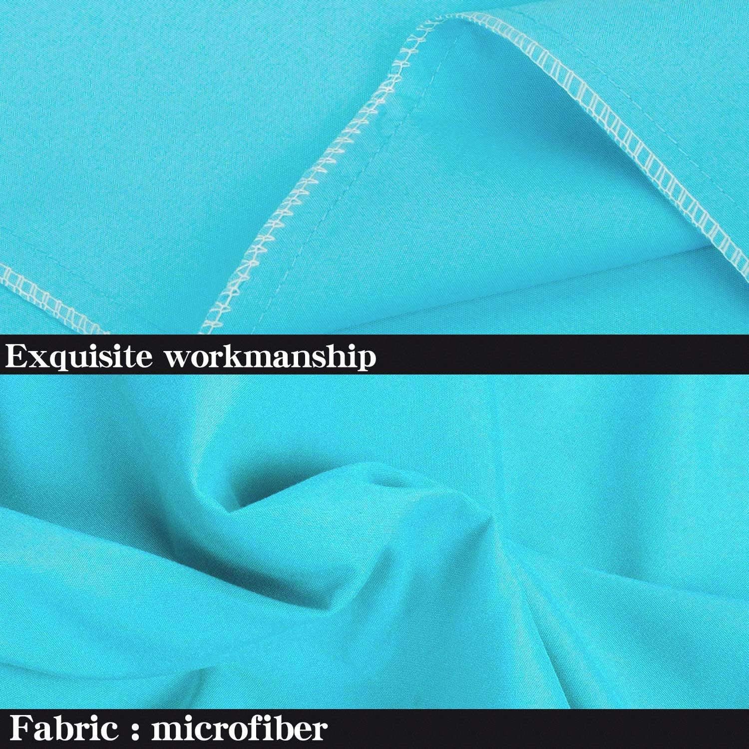 Ntbay Queen Pillowcase Set - 4 Pack Brushed Microfiber 20x30 Pillowcases - Soft, Wrinkle-Free, Fade-Resistant, Stain-Resistant, Blue Pillow…