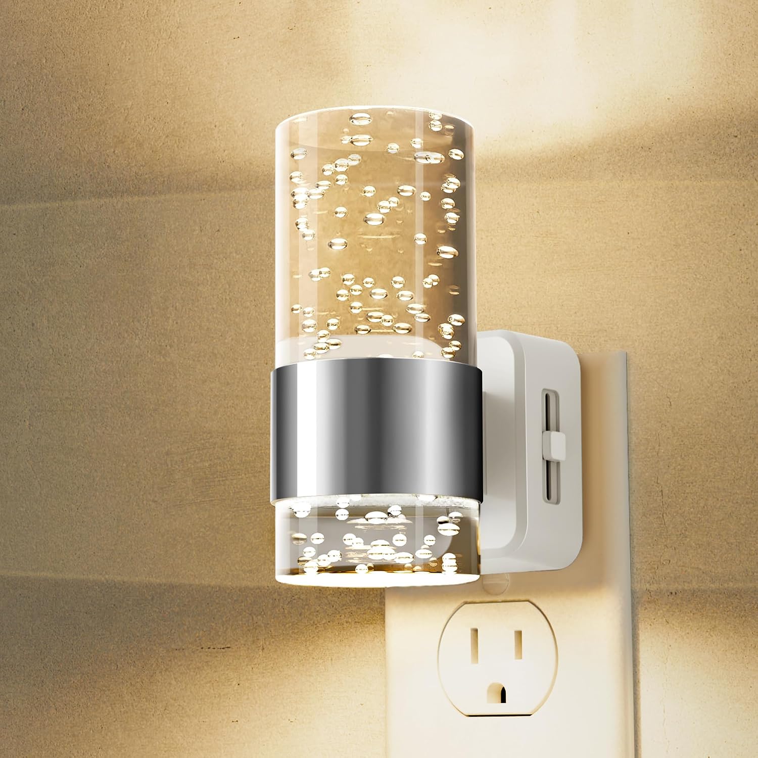 L LOHAS LED Night Light, Dimmable Night Lights Plug into Wall, Acrylic Nightlights with 0-100 LM Adjustable Brightness, 3000K Plug in…