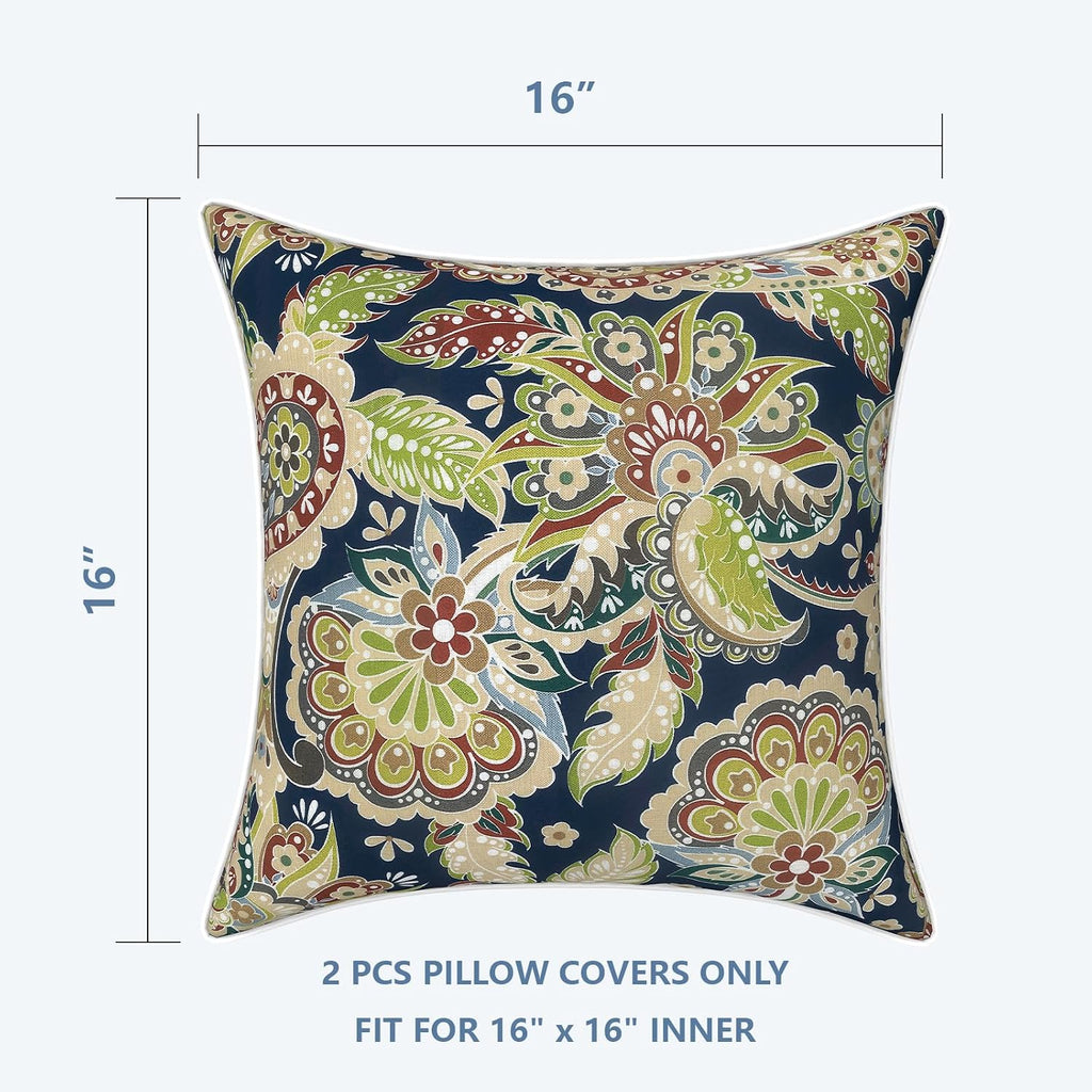 LVTXIII Outdoor Pillow Covers Set of 2, Patio Waterproof Throw Pillow Cases Fade Resistant Accent Pillow Covers for Spring Summer Garden…