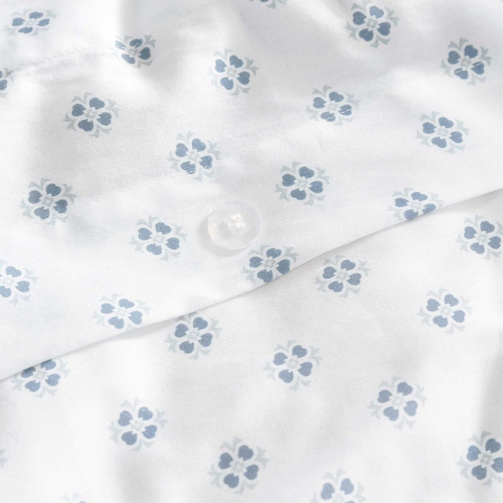 MarthaStewart Martha Stewart - Queen Duvet Cover Set, 100% Smooth & Silky Sateen Cotton Bedding, 3 Piece Striped Bedding with Matching Pill…