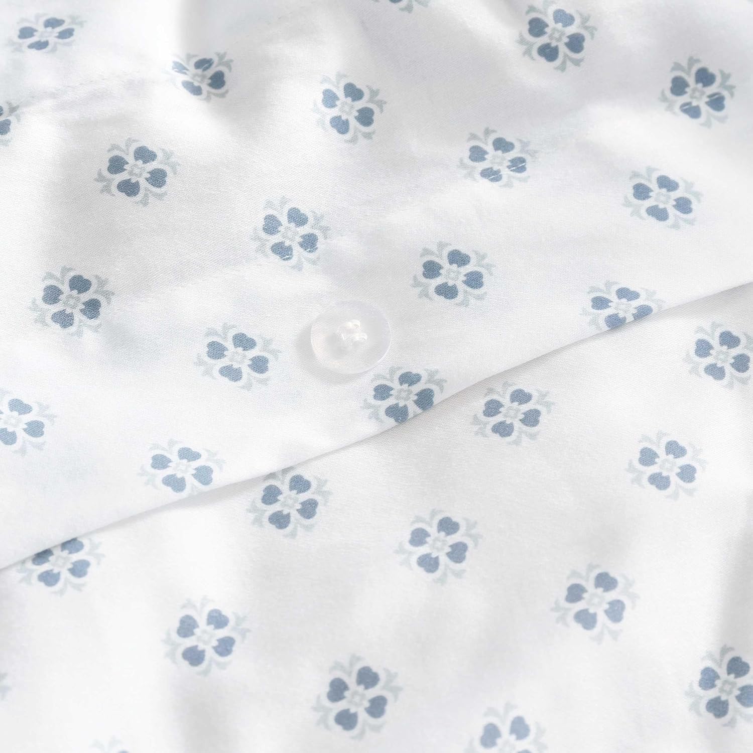 MarthaStewart Martha Stewart - Queen Duvet Cover Set, 100% Smooth & Silky Sateen Cotton Bedding, 3 Piece Striped Bedding with Matching Pill…