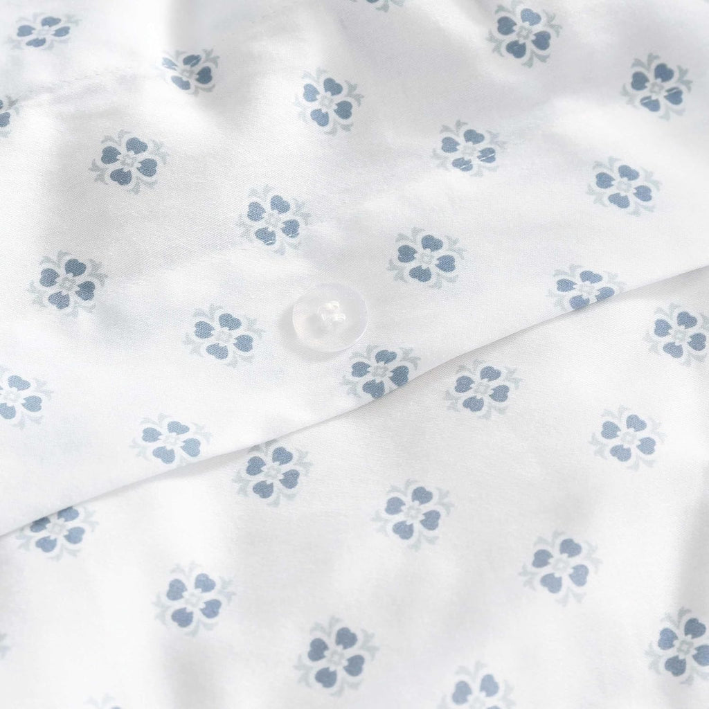 MarthaStewart Martha Stewart - Twin Duvet Cover Set, 100% Smooth & Silky Sateen Cotton Bedding, 2 Piece Striped Bedding with Matching Pillo…