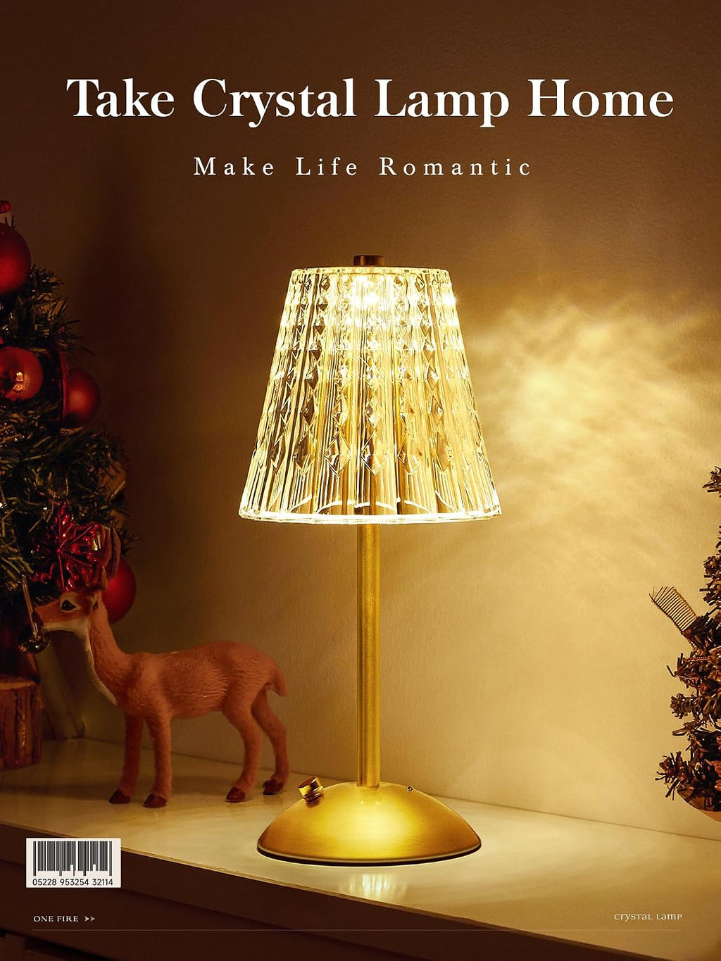 3200mAh】Brass Table Lamp, 3 Colors+Dimmable+Touch Crystal Lamp LED Gold Lamp, Mood Lighting Mood Light, Brass Decor for…