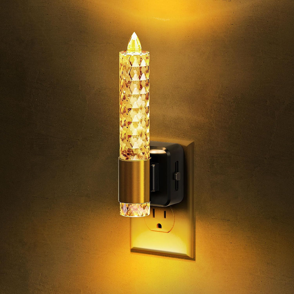 Llohasled L LOHAS LED Night Light, Flameless Candle Night Light Plug into Wall, 0-100 LM Dimmable Nightlight, Plug in Amber Night Light wit…