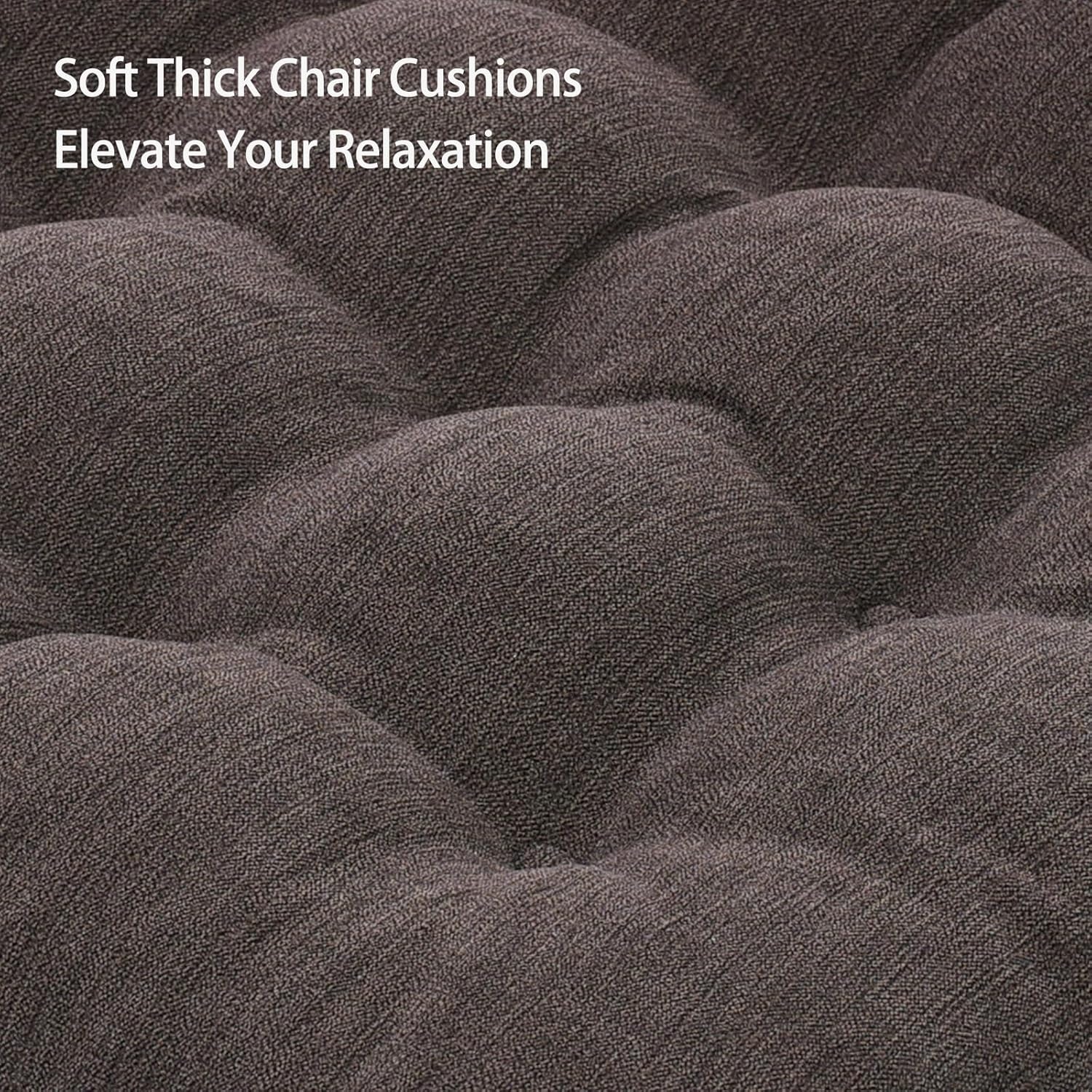 Recliner Cushions for Elderly with Lumbar Support, Patent Design 20x20x4 Inch Thick Chair Cushion Soft Tufted Dual Layer Booster Seat…