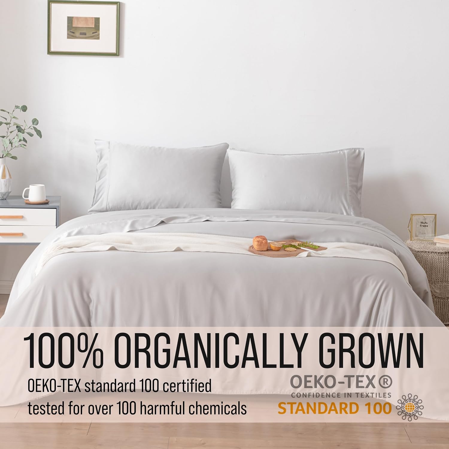 Bella Coterie Luxury Bamboo Viscose Full Size Sheet Set | 100% Organically Grown | Ultra Soft | Cooling for Hot Sleepers | 18" Deep…