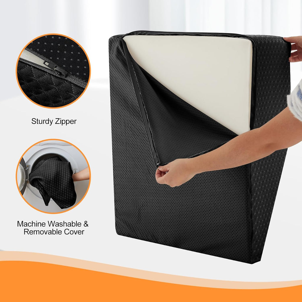 Ruqmuis Leg Elevation Pillow for After Surgery, 10inch Foam Leg Elevating Pillow for Swelling and Blood Circulation, Leg Wedge Pillow for S…