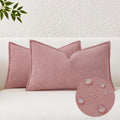 KevinTextile Kevin Textile Valentines Day Decorative Pillow Covers Plush Pink 12x20 Inch Pack of 2 Soft Boucle Textured Waterproof Lumbars…