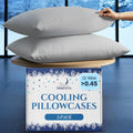 SLEEPHORIA Cooling Pillow Cases - BreezeWeave King Size Set of 2 Pillowcases for Hot Sleepers & Cool, Deep Rest - Cloud Soft, Silky…
