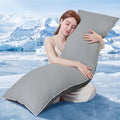 YZ HOME Cooling Body Pillow for Adults, Cold Touch Fabric, Blue Shredded Memory Foam, Support for Side Back Stomach Sleepers, Removable…