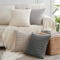 Fancy Homi 4 Packs Decorative Throw Pillow Covers for Living Room Couch Bed, Modern Farmhouse Boho Home Décor Accent Cushion Case, 26" x…