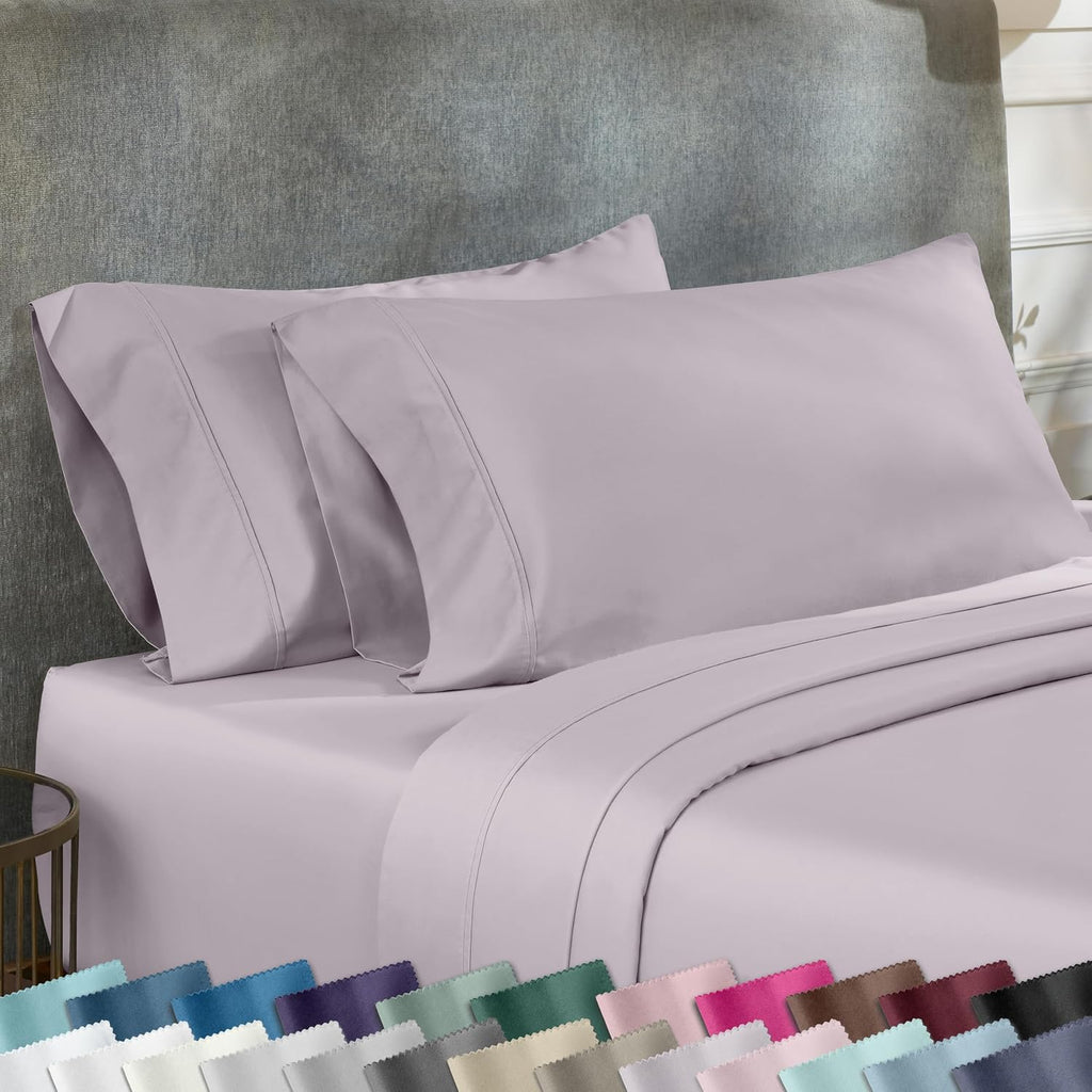 CaliforniaDesignDen California Design Den King Size Pillowcase Set - 400 Thread Count, 100% Cotton Sateen, Set of 2 Pillow Covers, Soft and…