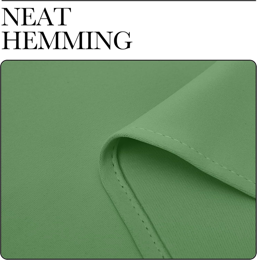 NICETOWN Room Darkening Curtains 63" Long Set of 2 for Bedroom, Forest Green Nursery Essential Thermal Insulated Solid Grommet Top…