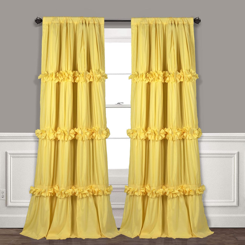 Homechoice Decor Thermal Insulated Blackout Window Curtains, 54" W x 84" L x 2 Panels, Boho Ruched Window Treatments with 3 Rows of…