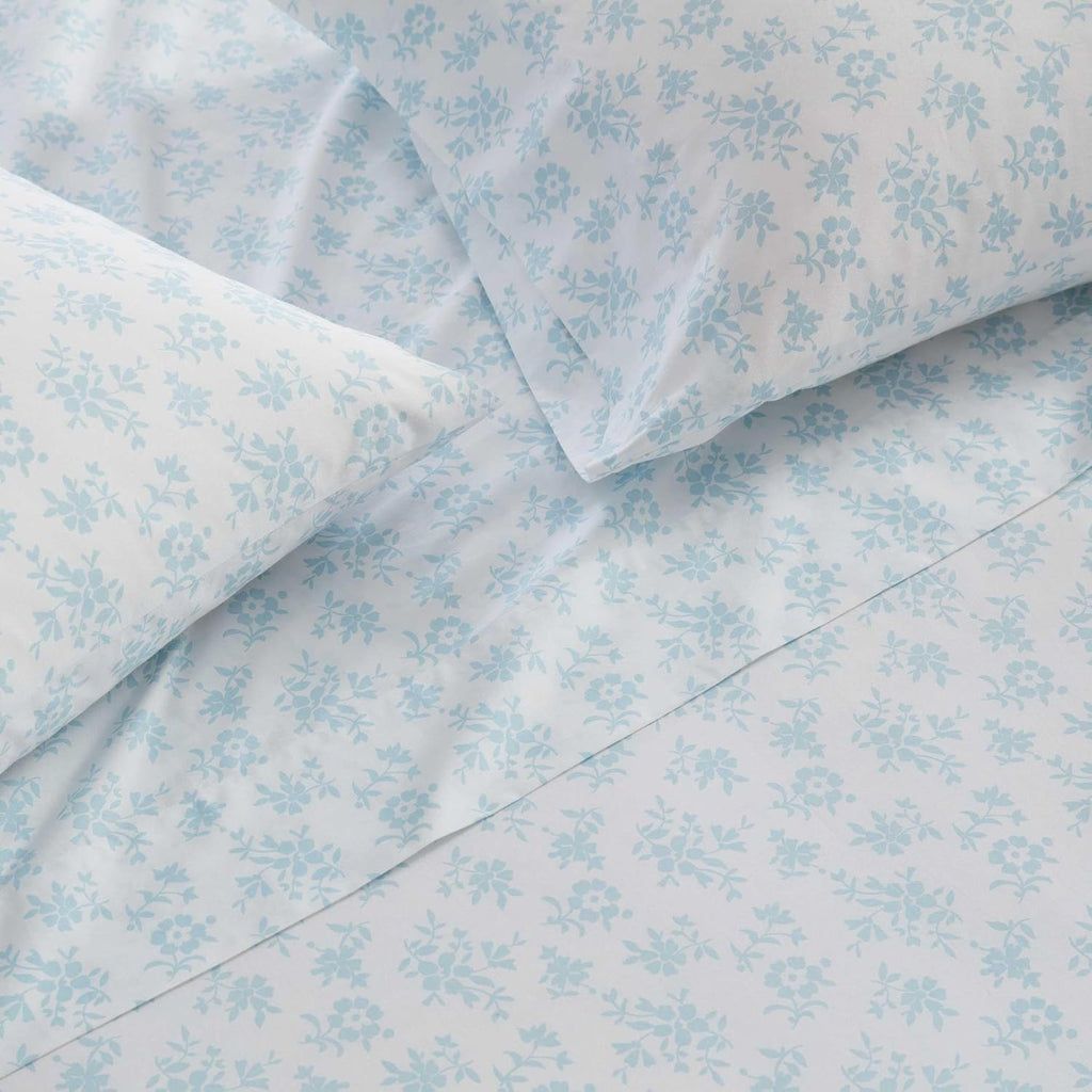 MarthaStewart Martha Stewart - Queen Size Sheets Set, Crisp & Tailored Cooling Sheets w/a Naturally Smooth Cotton Percale Lightweight Feel…