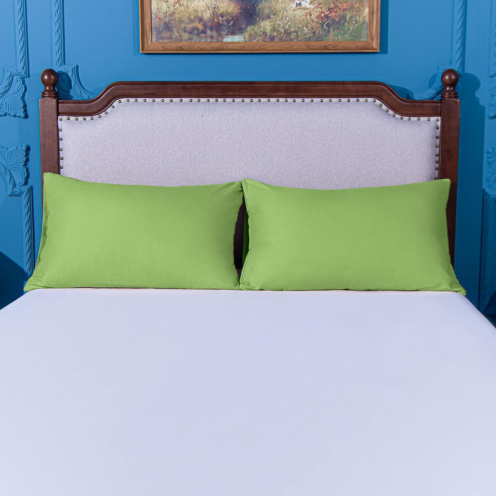 Ntbay King Pillowcase Set - 2 Pack Brushed Microfiber 20x36 Pillowcases - Soft, Wrinkle-Free, Fade-Resistant, Stain-Resistant, Sage Green P…