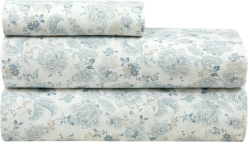 Royalelinens ROYALE LINENS 300 Thread Count 100% Long Staple Combed Cotton Sheet Set - 4 Piece King Bed Sheets - 1 Fitted, 1 Flat & 2 Pillo…