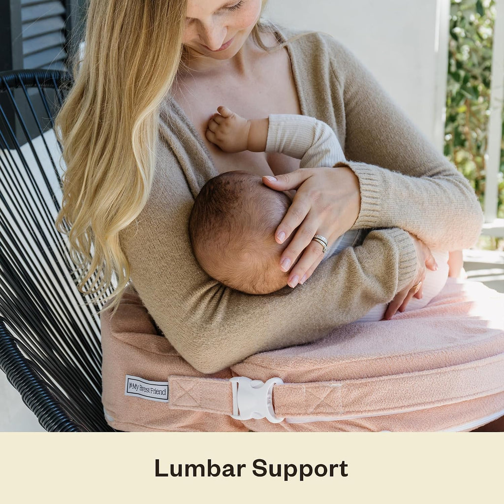 My Brest Friend Nursing Pillow - Deluxe - Enhanced Comfort w/ Slipcover - Ergonomic Breastfeeding Pillow For Ultimate Support For Mom &…