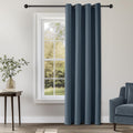 ChrisDowa Blackout Curtains 120 Inches Long for Living Room, Grommet Thermal Insulated Room Darkening Curtains for Bedroom (1 Panel Set, St…
