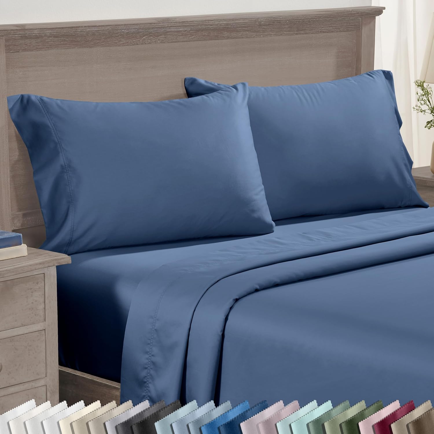 CaliforniaDesignDen CALIFORNIA DESIGN DEN Luxuriously Soft Hotel Quality 600 Thread Count, 100% Cotton Set of 2 Cases, Crisp & Cool Pillow…