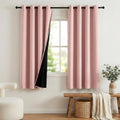 NICETOWN 100% Blackout Nursery Curtains 63 Inch Length for Kids Baby, Privacy Thermal Insulated Grommet Window Drapes for Play Room…