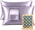 PureBedding Pure Bedding Satin Pillowcase 2 Pack - King Size (20"x40", Lavender) - Silky Pillow Cases for Hair and Skin - Satin Pillow Cove…