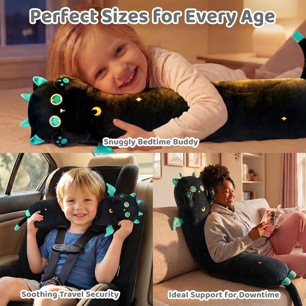 Mewaii Long Cat Plush, 5 Sizes, 120% Extra Filling Giant Plushness Kids Body Pillow, Kawaii Cute Big Eyes Stuffed Animal Plushie, Big…