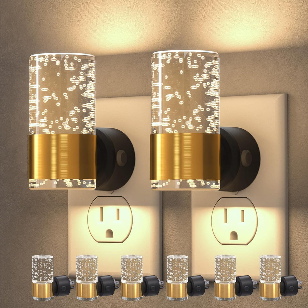 VOLISUN LED Night Lights Plug into Wall, Dimmable Night Light 3 CCT & 5 Brightness Levels, Acrylic Bubble Nightlight with Dusk to Dawn…