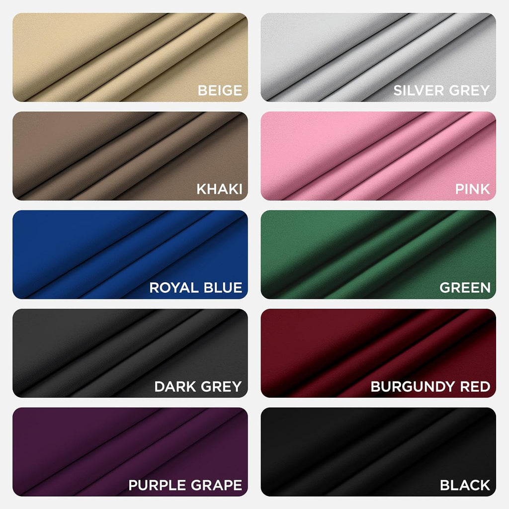 Joydeco Blackout Curtains 63 Inchs Long 52 Wide Black Out Curtains 2 Panels, Thermal Insulated Long Curtain& Drapes Room Darkening Grommet…