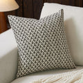 Fiouovohome FIOUOVO Floral Pillow Covers 24x24 Pillow Cover Block Print Couch Pillows for Living Room Decorative Neutral Accent Throw Pillo…