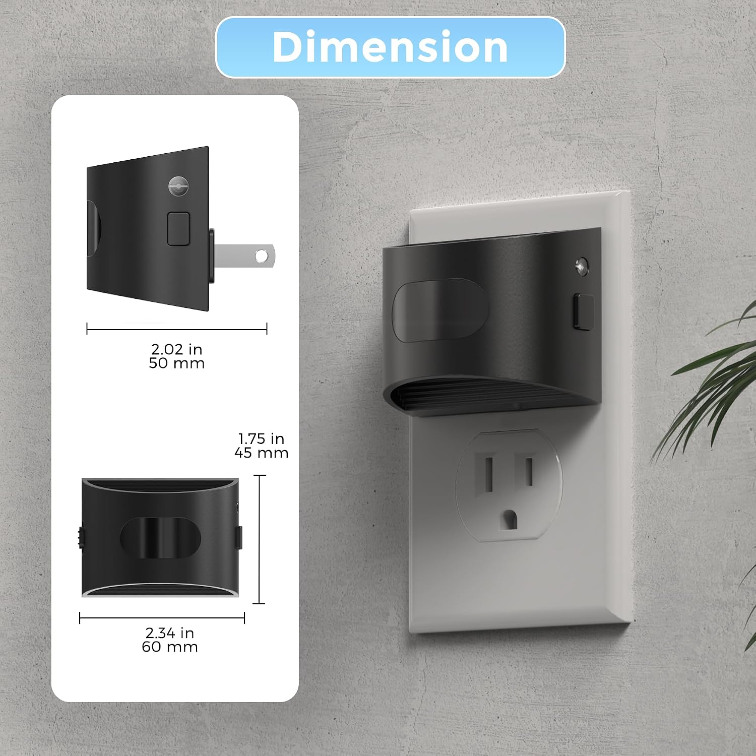 L LOHAS LED Night Light with Motion Sensor & Dusk to Dawn Sensor, Night Lights Plug into Wall with 30-100lm Adjustable Brightness…