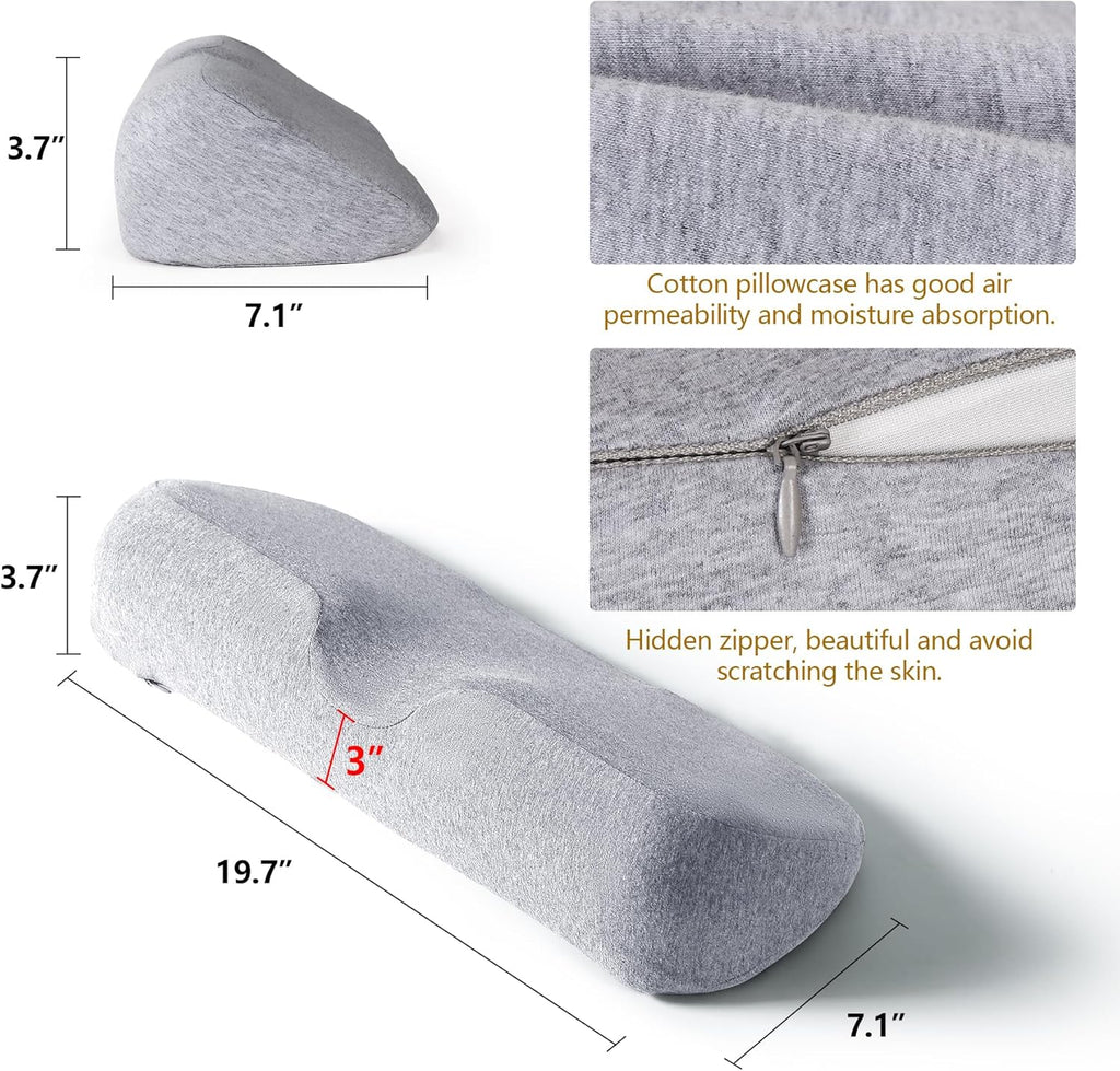 Cozyth Cervical Neck Pillows for Sleeping, Memory Foam Neck Bolster Pillow for Stiff, Neck Support Pillow Neck Roll Pillow for Bed Pil…