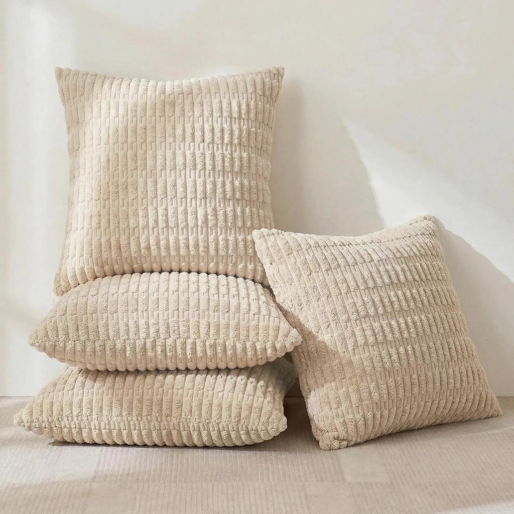 Fancy Homi 4 Packs Decorative Throw Pillow Covers for Living Room Couch Bed, Modern Farmhouse Boho Home Décor Accent Cushion Case, 20" x…