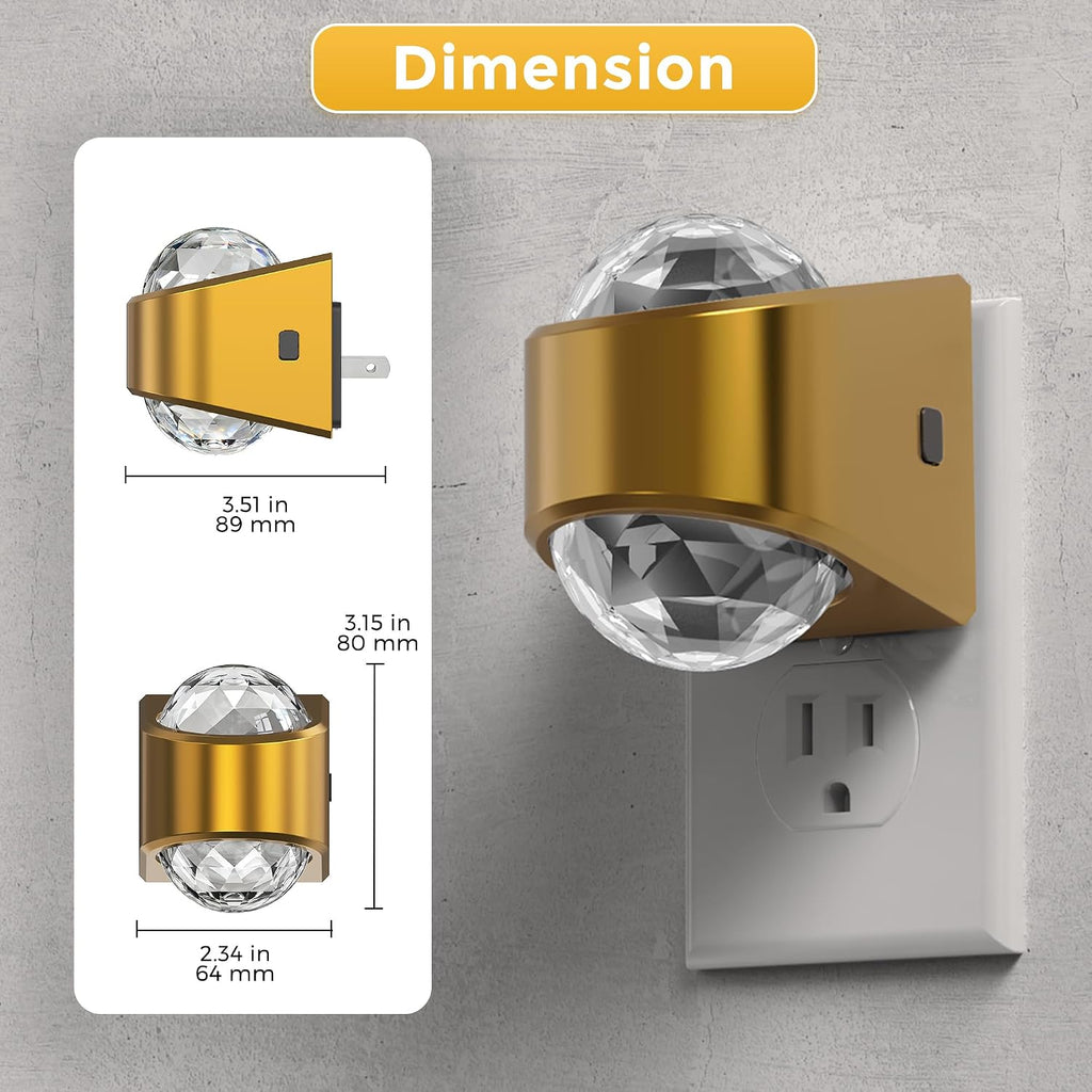 L LOHAS LED Projector Night Light,[2-Pack] Night Lights Plug into Wall, Dusk to Dawn Sensor,3000K Soft White, Brightness…