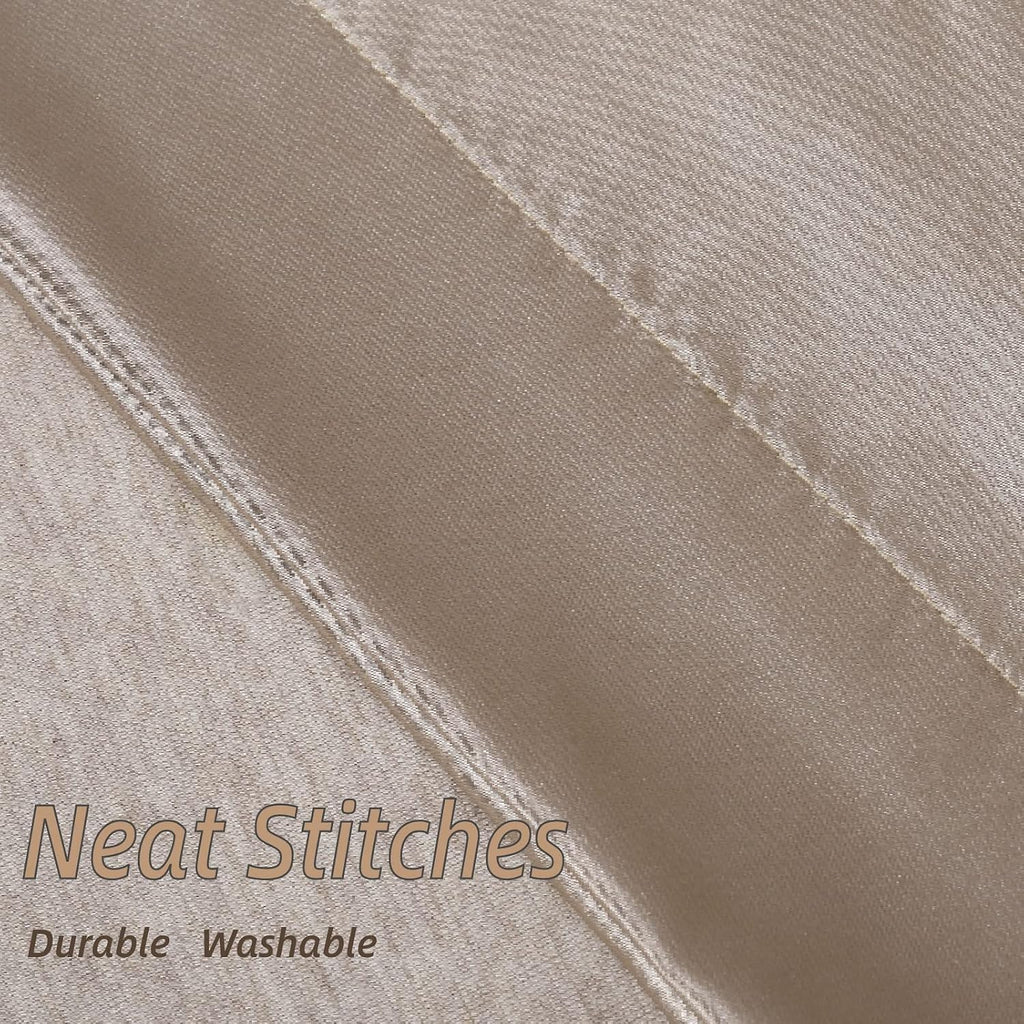 Lcbd Satin Body Pillow Case for Hair and Skin, Taupe Silk Satin Body Pillowcase Cover, 20x54 Body Cooling Pillow Cover with Envelope Closur…
