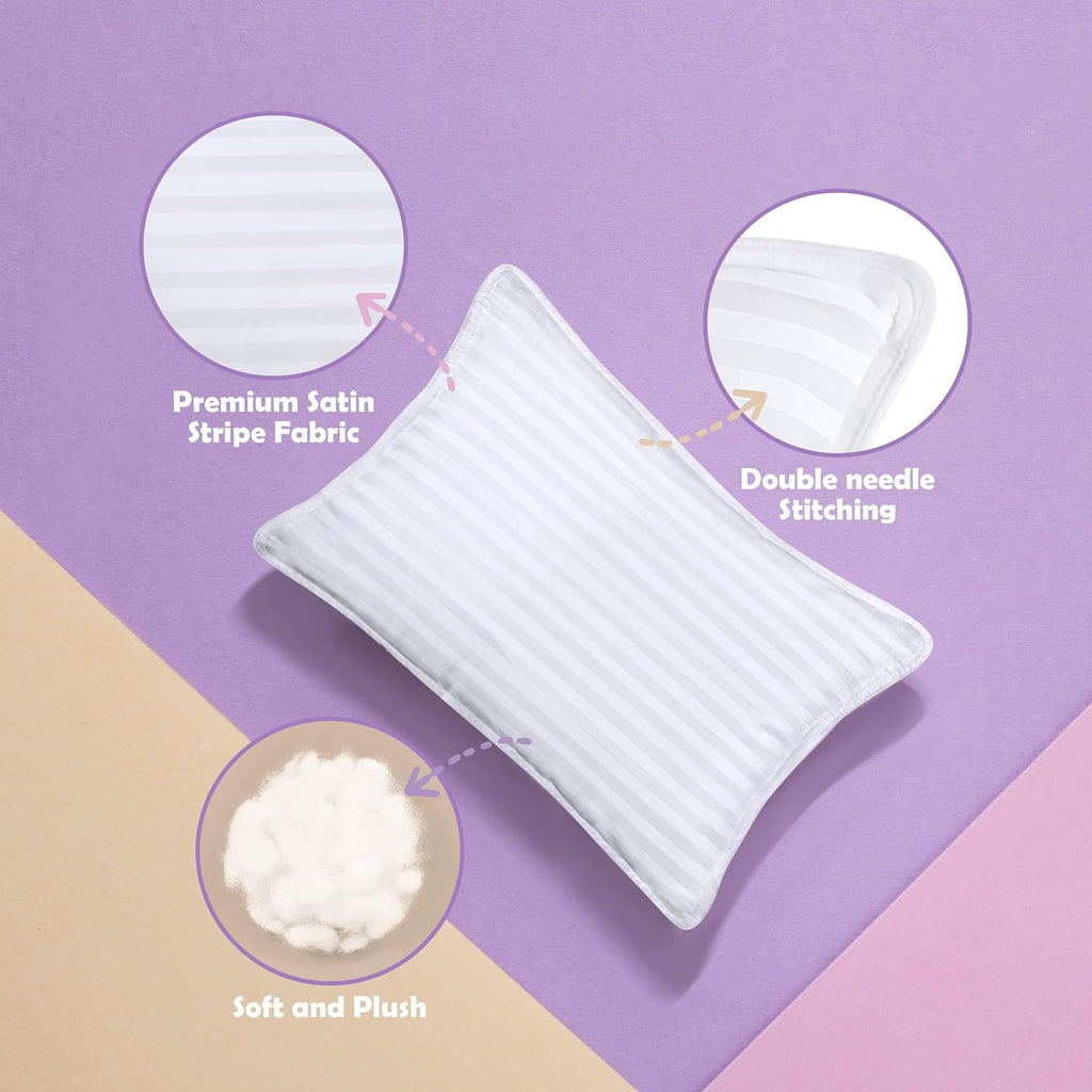 Utopiabedding Utopia Bedding Youth Pillow (White, 2 Pack), 16x22 Kids Pillow for Sleeping, Soft and Breathable Cotton Blend Shell, Polyeste…