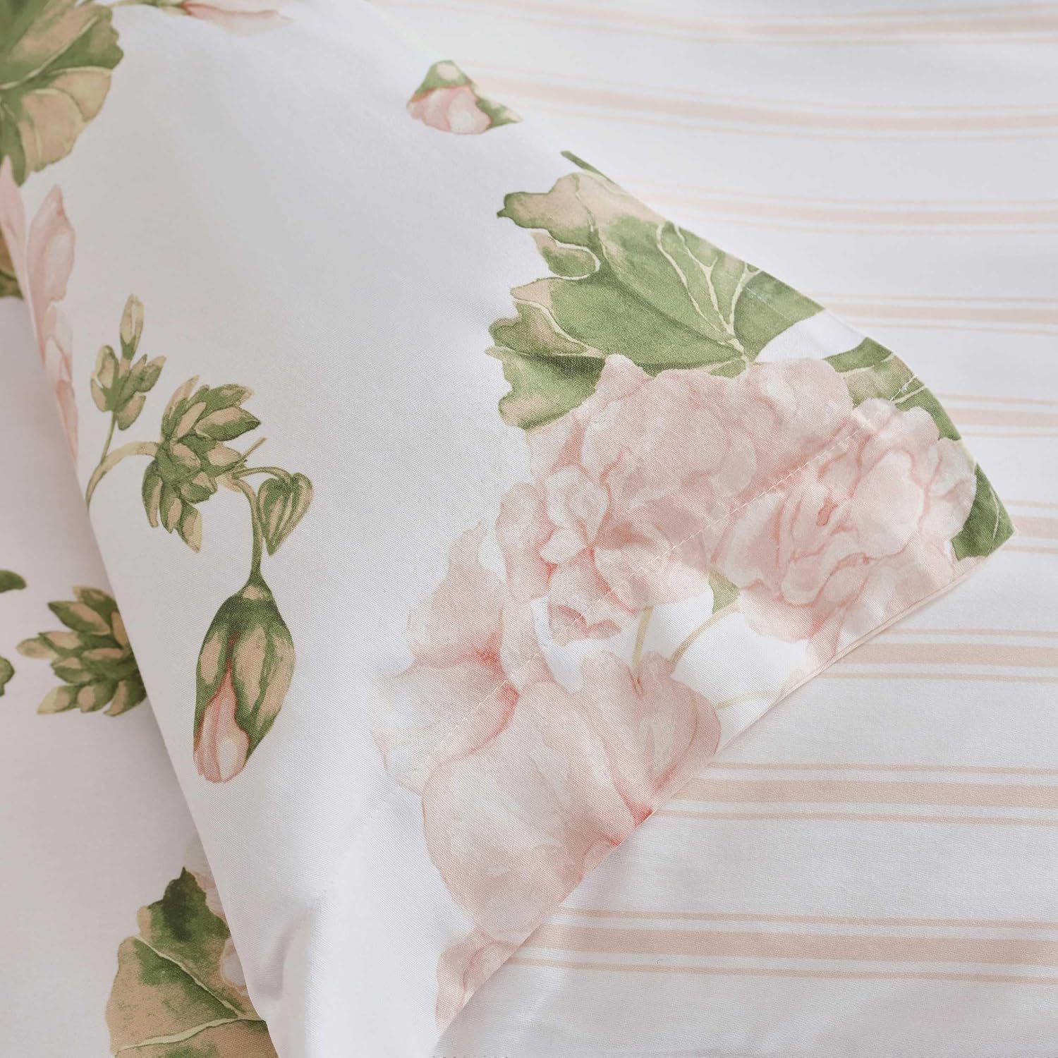 MarthaStewart Martha Stewart - Twin Duvet Cover Set, 100% Silky Smooth Cotton Sateen Bedding, 2 Piece Bed Set with Matching Pillowcase (Ger…