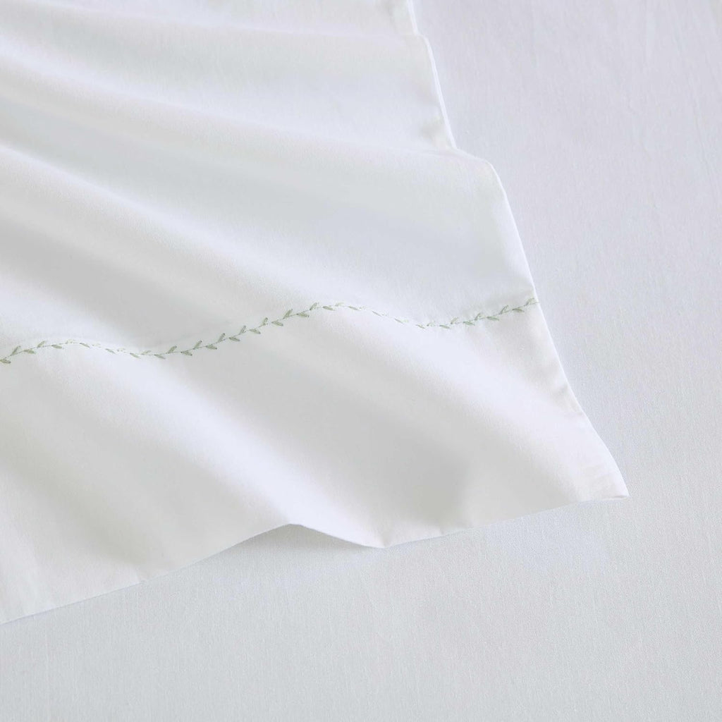 MarthaStewart Martha Stewart - Full Size Sheets Set, Crisp & Tailored Cooling Sheets with a Smooth Cotton Percale Lightweight Feel - Bed Sh…