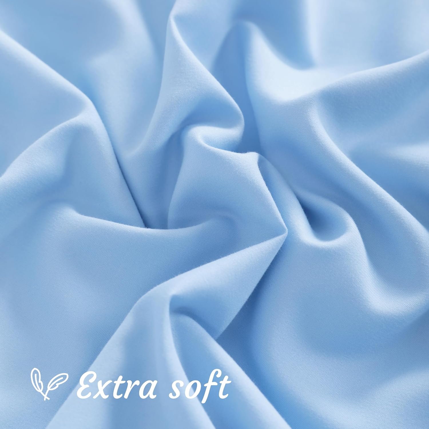 Ntbay Body Pillow Cases Set of 2, 2 Pack Brushed Microfiber 20x54 Pillow Cases, Soft, Wrinkle, Fade, Stain Resistant Sky Blue Pillow Cases…