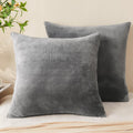 Bedelite Velvet Pillow Covers 26x26 with Zipper, 2 Pack Super Soft Square Pillow Covers for Bedroom, Sofa, Couch, Luxury Cozy Fleece Pillowc…