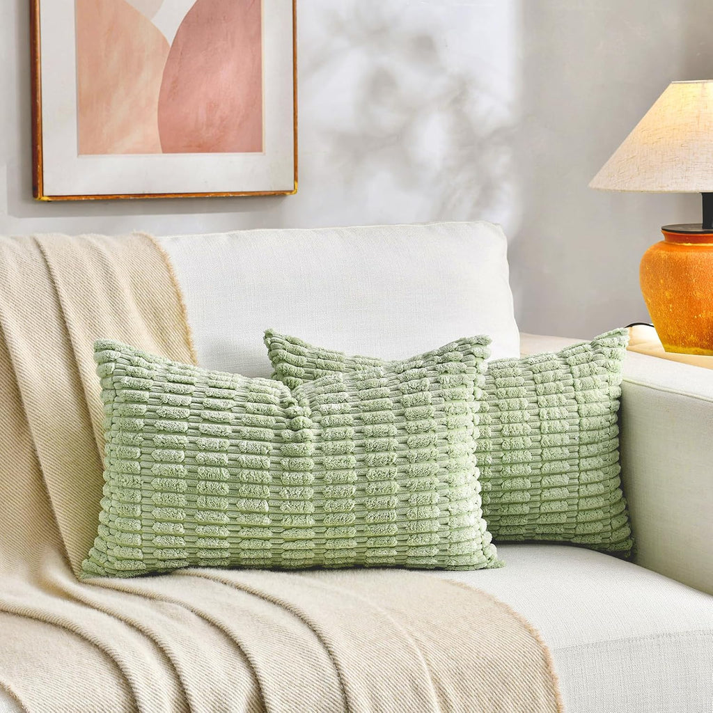 Fancy Homi 4 Packs Decorative Throw Pillow Covers for Living Room Couch Bed, Modern Farmhouse Boho Home Décor Accent Cushion Case, 20" x…