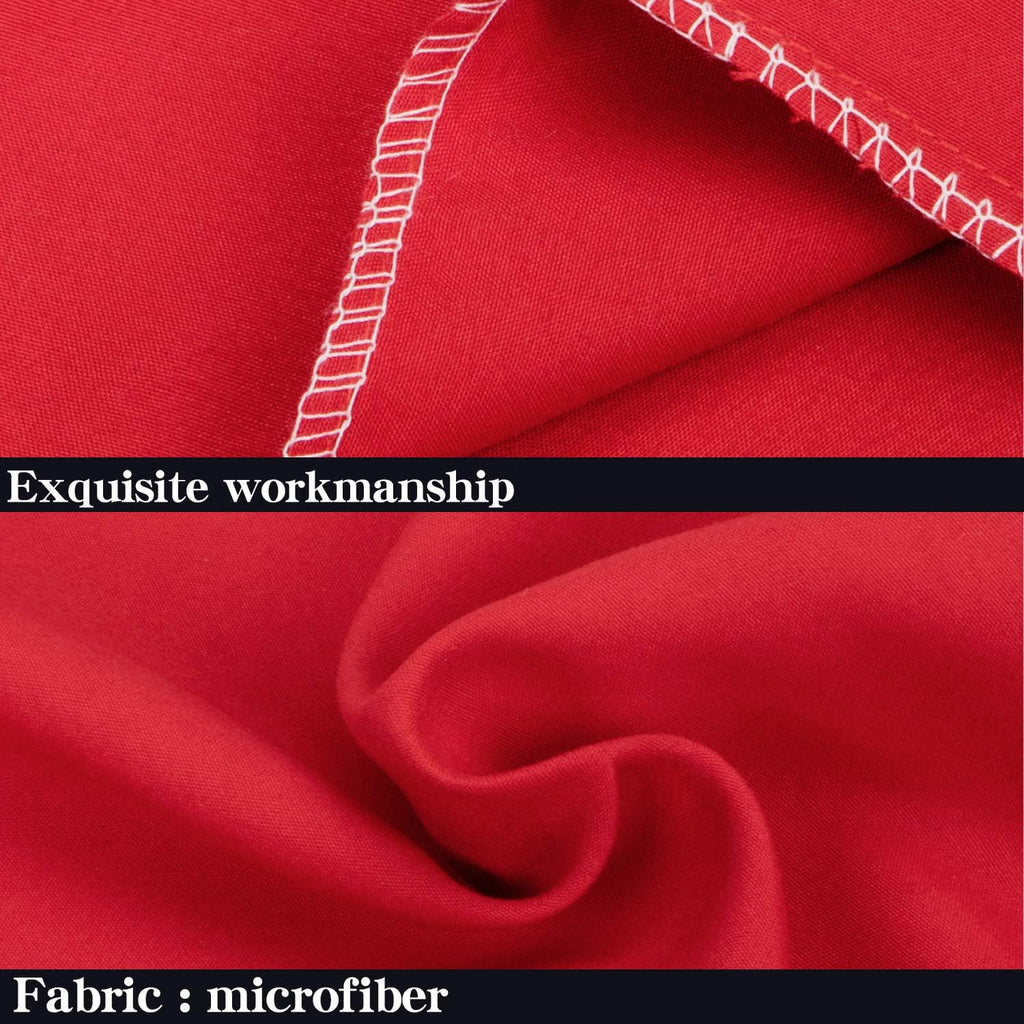 Ntbay King Pillowcase Set - 2 Pack Brushed Microfiber 20x40 Pillowcases - Soft, Wrinkle-Free, Fade-Resistant, Stain-Resistant, Red Pillowca…