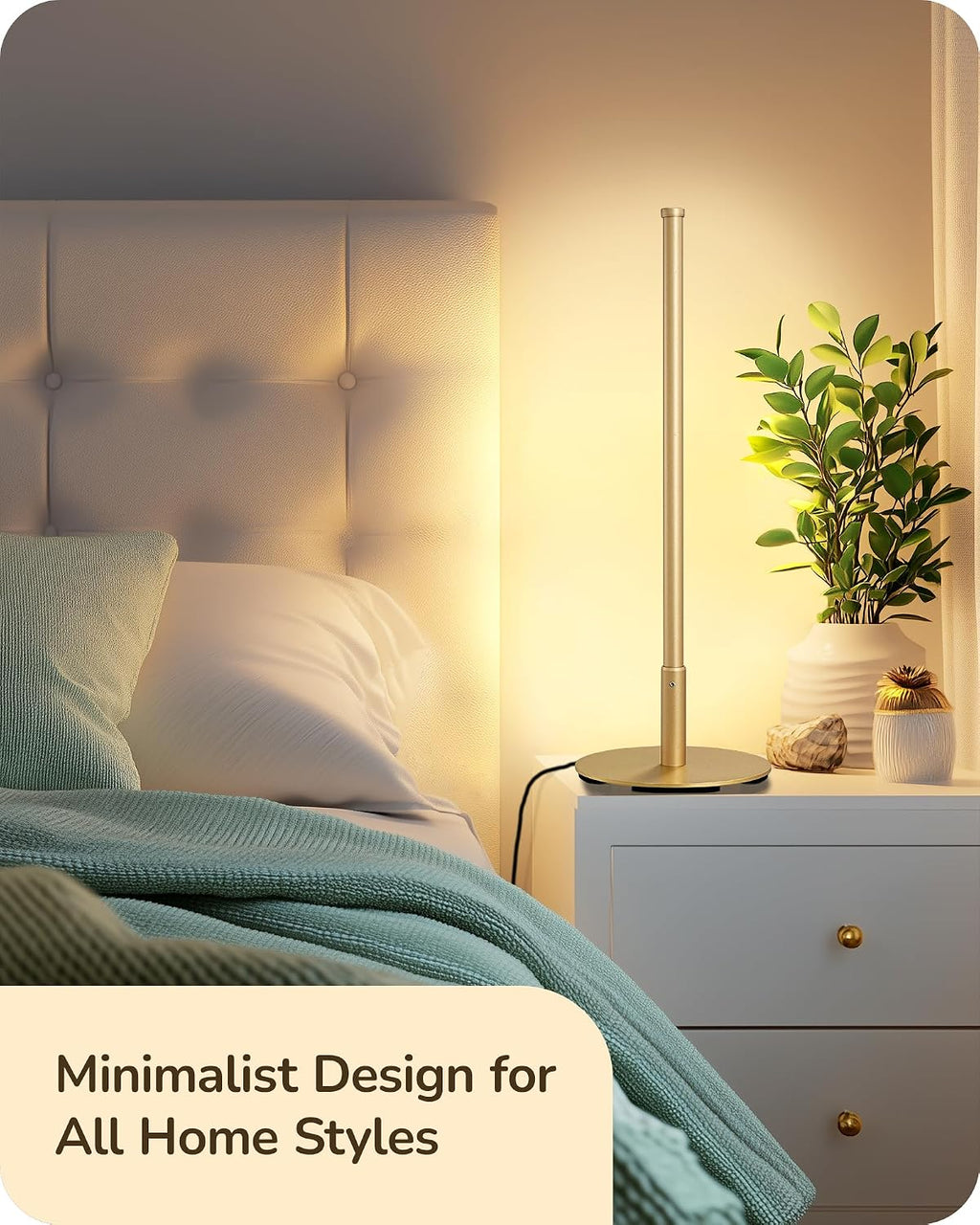 Edishine LED Table Lamp, Stepless Dimmable Bedside Lamp with 3 Color Temperature, Modern Nightstand Lamp, Upgraded Desk Lamps for Bedroom,…