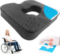 FoKon Gel & Memory Foam Wheelchair Seat Cushion, Donut Pillow for tailbone, Bed Sore Cushions for Butt, Pressure Relief, Sciatica, Coccyx, hemor…