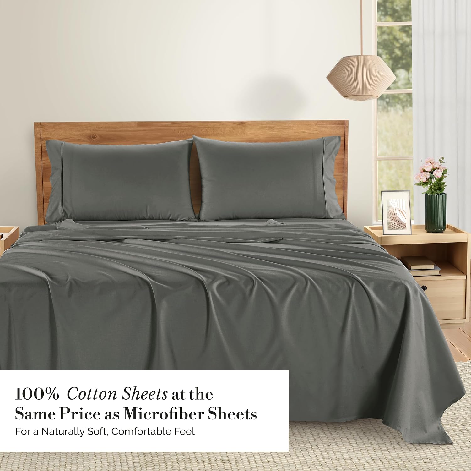 Casa Platino Twin Sized Sheets – 4 Piece Twin Size Sheets Set, Ultra Soft & Breathable, With 15 Inch Deep Pocket Fitted Sheet, Cozy…